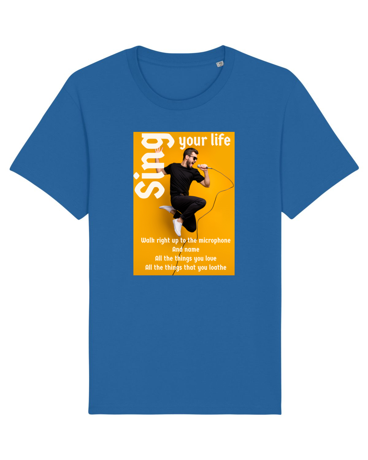 Tricou mânecă scurtă Unisex Rocker Royal Blue
