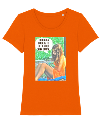 To read a book Bright Orange