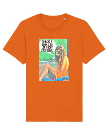 To read a book Bright Orange