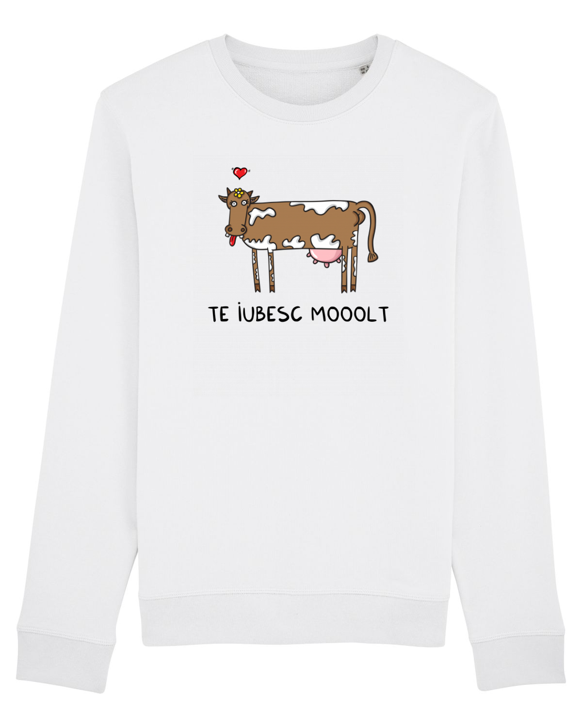 Bluză mânecă lungă Unisex Rise White