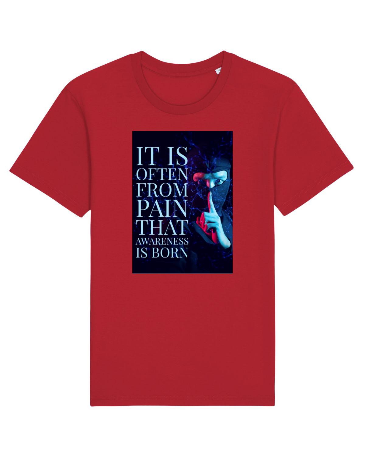 Tricou mânecă scurtă Unisex Rocker Red