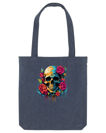 Skull N' Roses Midnight Blue