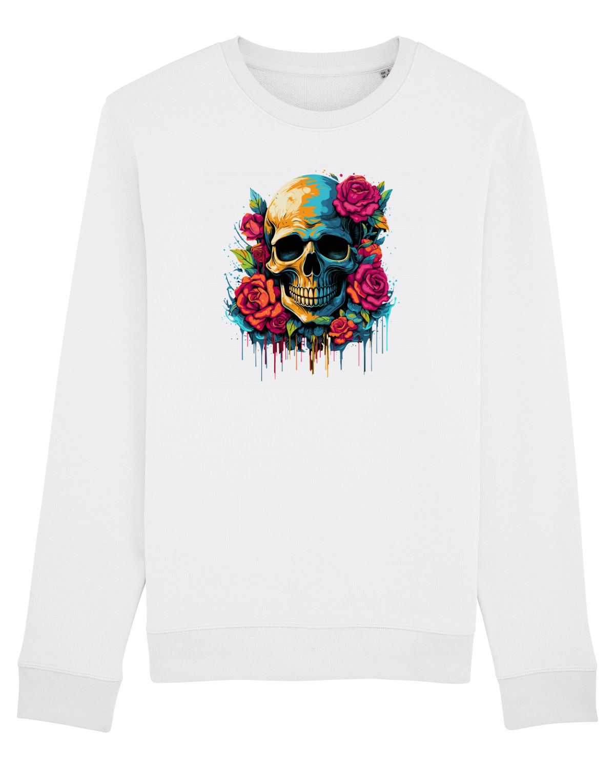 Bluză mânecă lungă Unisex Rise White