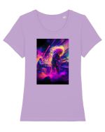 Music colours Tricou mânecă scurtă guler larg fitted Damă Expresser