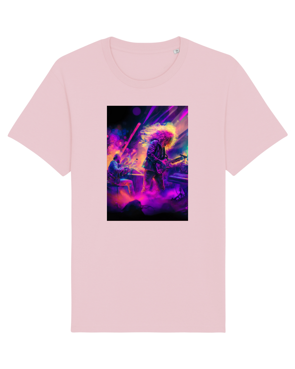 Tricou mânecă scurtă Unisex Rocker Cotton Pink
