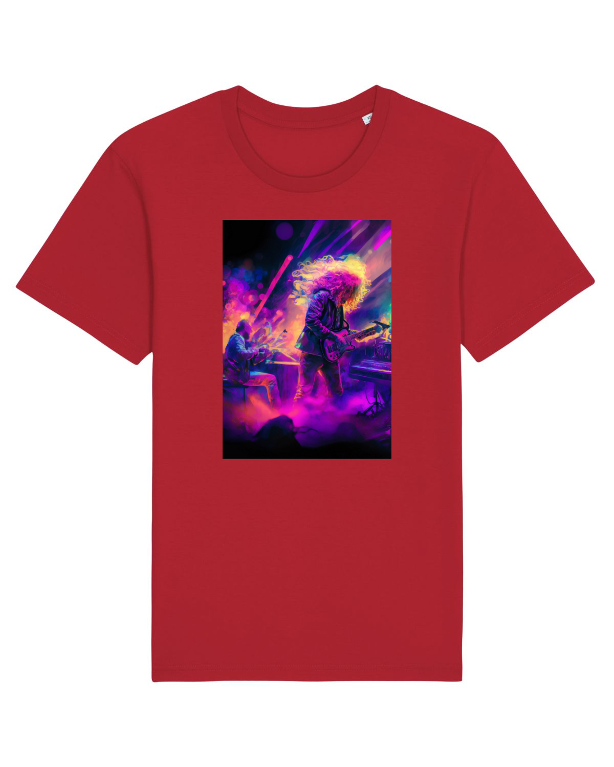 Tricou mânecă scurtă Unisex Rocker Red