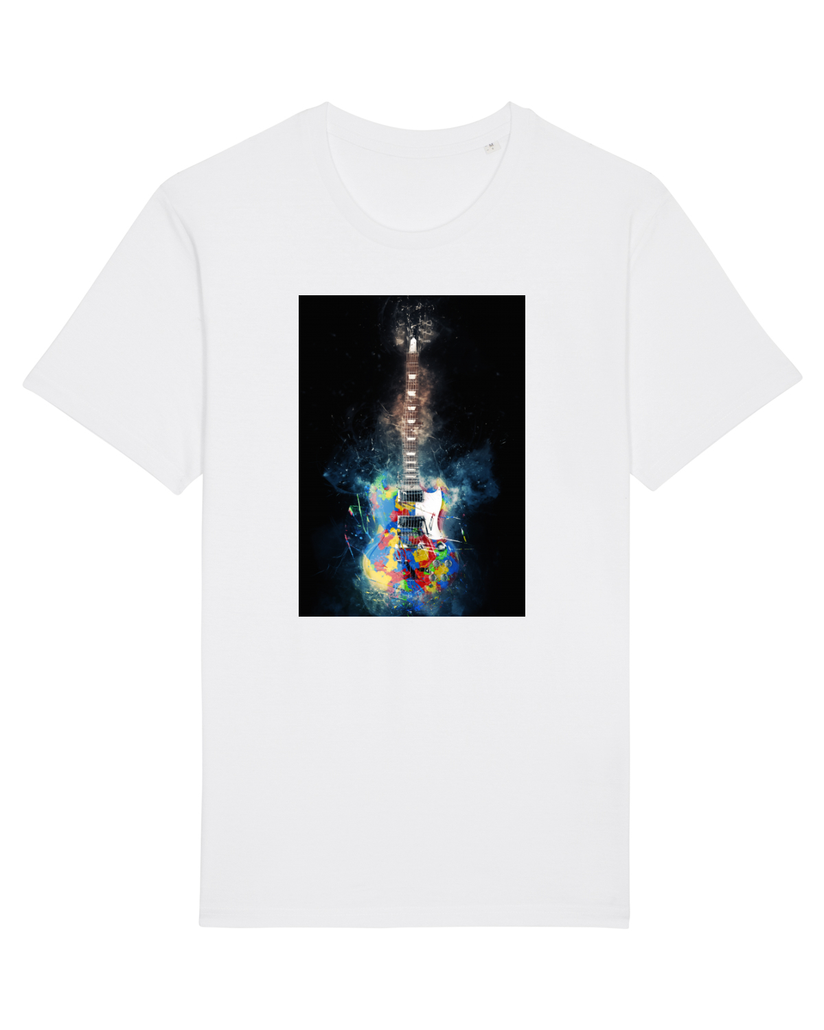 Tricou mânecă scurtă Unisex Rocker White