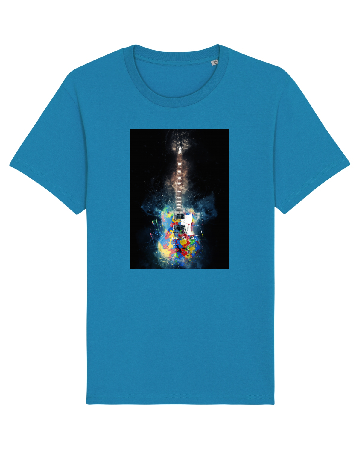 Tricou mânecă scurtă Unisex Rocker Azur