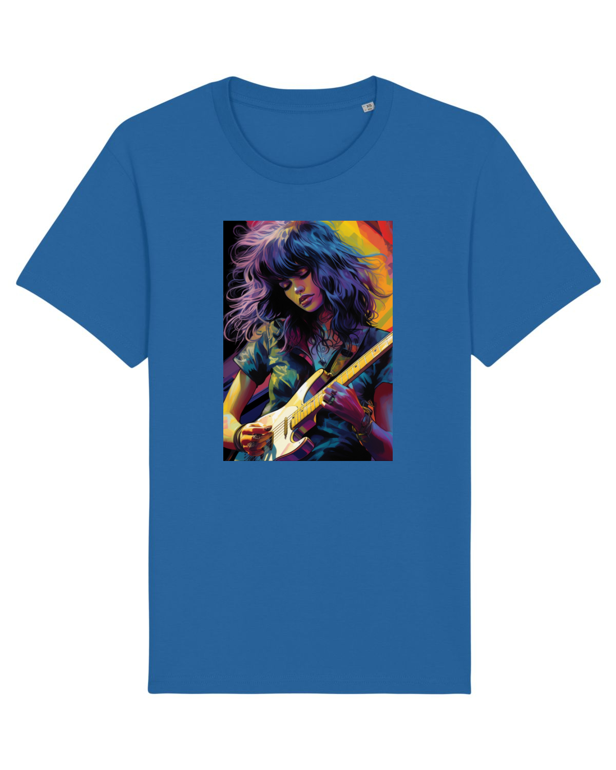Tricou mânecă scurtă Unisex Rocker Royal Blue