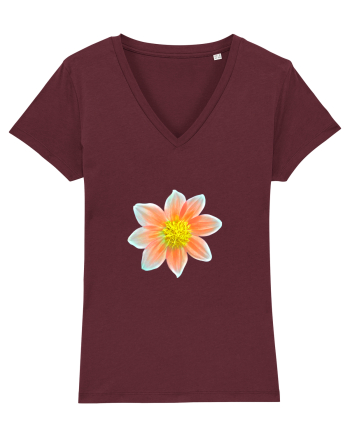 Floare desen Burgundy