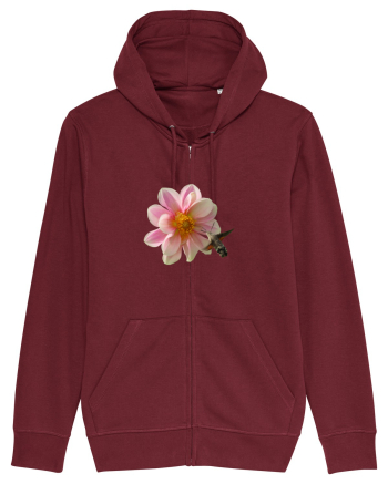 Floare si fluture Burgundy