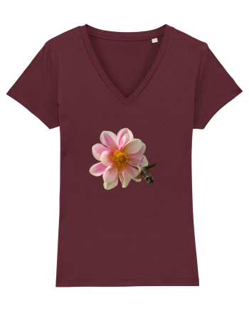 Floare si fluture Burgundy