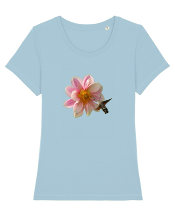 Floare si fluture Sky Blue