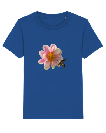 Floare si fluture Majorelle Blue