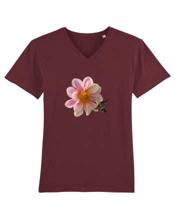 Floare si fluture Burgundy