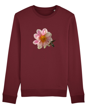 Floare si fluture Burgundy
