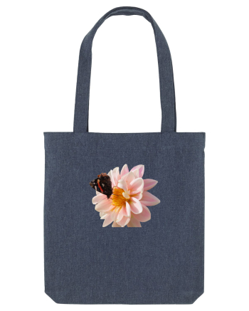 Floare si fluture colorat Midnight Blue