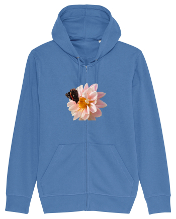 Floare si fluture colorat Bright Blue
