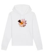 Floare si fluture colorat Hanorac Unisex Drummer
