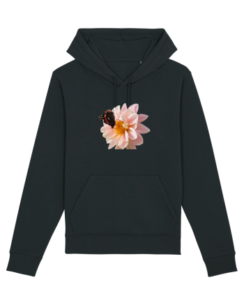 Floare si fluture colorat Black