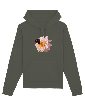 Floare si fluture colorat Khaki