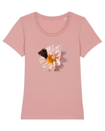 Floare si fluture colorat Canyon Pink