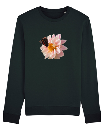 Floare si fluture colorat Black