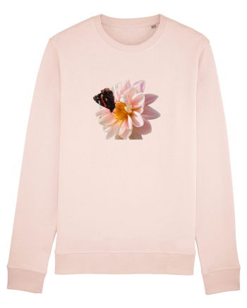 Floare si fluture colorat Candy Pink