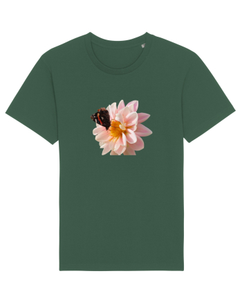 Floare si fluture colorat Bottle Green