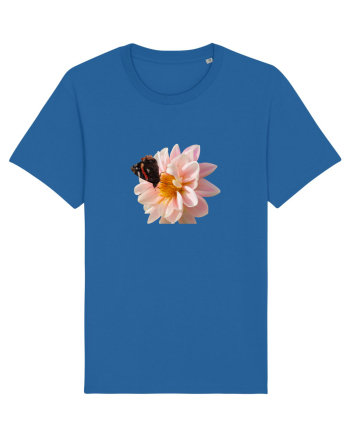 Floare si fluture colorat Royal Blue