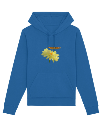Floare si fluture in zbor Royal Blue