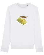 Floare si fluture in zbor Bluză mânecă lungă Unisex Rise