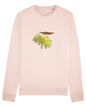 Floare si fluture in zbor Candy Pink