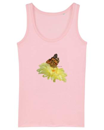 Un fluture si o floare Cotton Pink