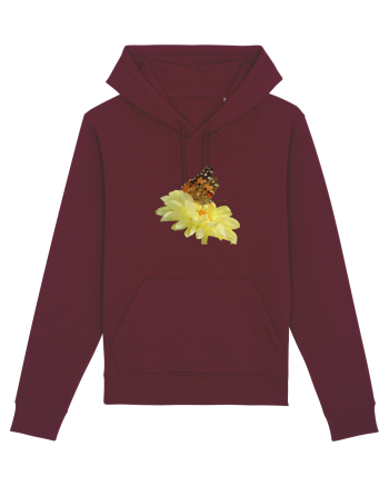 Un fluture si o floare Burgundy