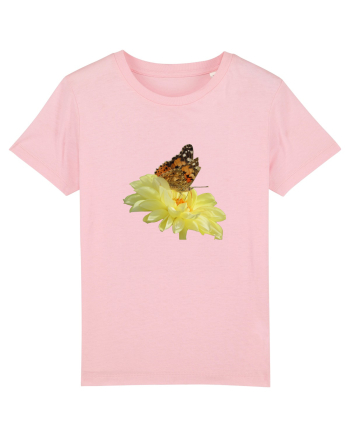 Un fluture si o floare Cotton Pink