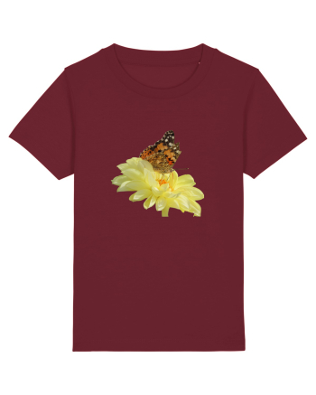 Un fluture si o floare Burgundy
