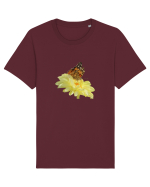Un fluture si o floare Tricou mânecă scurtă Unisex Rocker