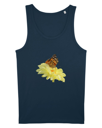 Un fluture si o floare Navy