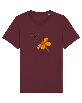 Floare si o albinuta Burgundy