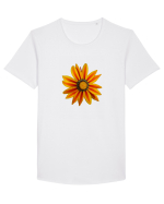 Floare multicolora Tricou mânecă scurtă guler larg Bărbat Skater