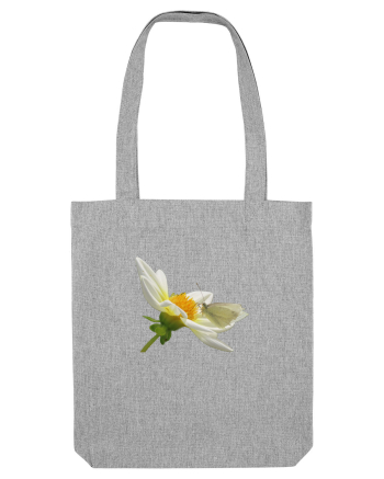 Floare si fluture alb Heather Grey