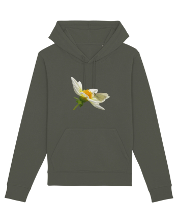Floare si fluture alb Khaki