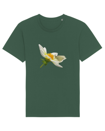 Floare si fluture alb Bottle Green