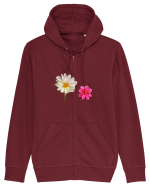 Doua flori Hanorac cu fermoar Unisex Connector