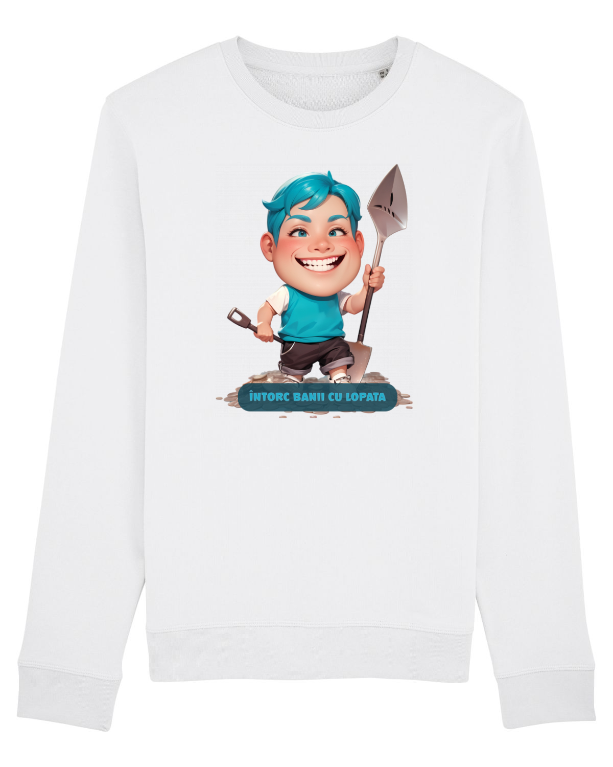 Bluză mânecă lungă Unisex Rise White