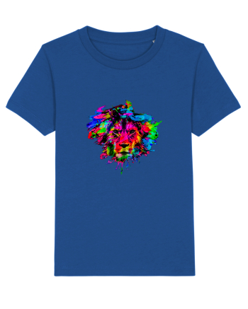 Lion Leo in culori Majorelle Blue