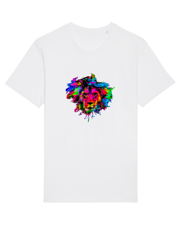 Lion Leo in culori White