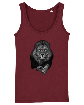 Leu alb negru Burgundy