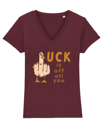 D(F)uck it /off /all /you Burgundy